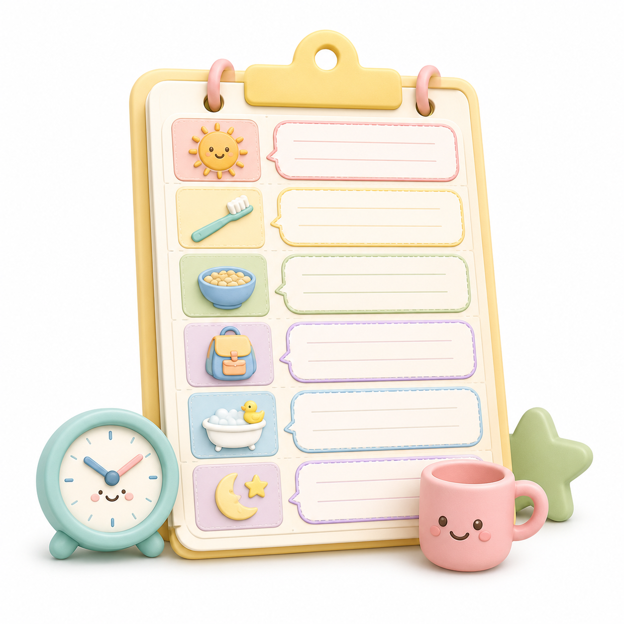 Toddler Routine Phrase Cheat Sheet